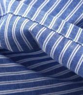 photo Color Block Striped Print Tie Waist Dress by OASAP, color Blue White - Image 8