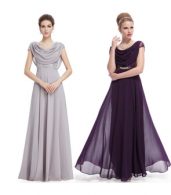 photo Cowl Neck Maxi Ball Gown Prom Evening Dress by OASAP - Image 20
