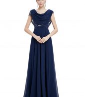 photo Cowl Neck Maxi Ball Gown Prom Evening Dress by OASAP - Image 4