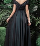photo Elegant Pleated Swing Maxi Dress by OASAP, color Black - Image 2