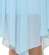photo Elegant Rhinestone Round Neck Asymmetric Chiffon Dress by OASAP - Image 18