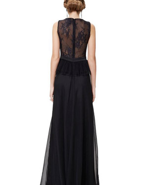 photo Elegant Sleeveless Black Peplum Evening Party Dress by OASAP, color Black - Image 2
