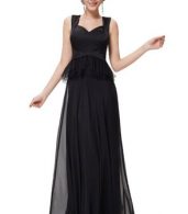 photo Elegant Sleeveless Black Peplum Evening Party Dress by OASAP, color Black - Image 4