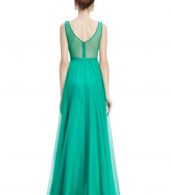 photo Elegant Sleeveless Maxi Prom Evening Wedding Dress by OASAP, color Light Green - Image 2