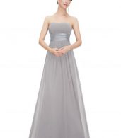 photo Elegant Strapless Maxi Prom Evening Party Dress by OASAP - Image 4