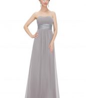 photo Elegant Strapless Maxi Prom Evening Party Dress by OASAP - Image 5