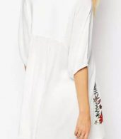 photo Embroidery Floral Loose Dress by OASAP - Image 2