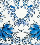 photo Fashion Blue and White Porcelain Print A-Line Dress by OASAP, color Multi - Image 5