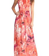 photo Fashion Floral Print Halter Maxi Evening Dress by OASAP, color Multi - Image 1