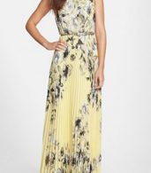 photo Fashion Floral Printed Pleated Maxi Dress by OASAP - Image 3