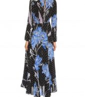 photo Fashion Long Sleeve Floral Print Boho A-Line Maxi Dress by OASAP, color Multi - Image 2