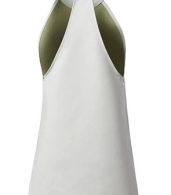 photo Fashion PU Leather Side Slit Halter Sleeveless Dress by OASAP, color White - Image 5