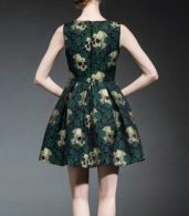 photo Fashion Skull Printing A-line Sleeveless Dress by OASAP, color Multi - Image 6