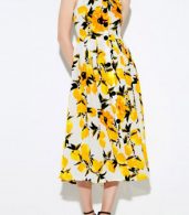 photo Fashion Sleeveless Floral Print Midi Evening Dress by OASAP, color Multi - Image 2