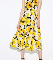 photo Fashion Sleeveless Floral Print Midi Evening Dress by OASAP, color Multi - Image 4
