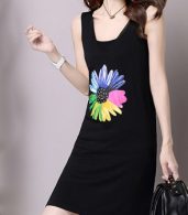 photo Fashion Sleeveless Shift High Low Mini Dress by OASAP - Image 5