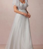 photo Fashion Solid Multi-Way Wedding Evening Gown Mesh Dress by OASAP - Image 4