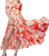 photo Fashion Spring Long Sleeve Floral Print Maxi Dress by OASAP - Image 7