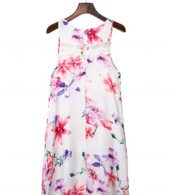 photo Fashion Summer Sleeveless Floral Printed Pullover Mini Dress by OASAP, color Multi - Image 6