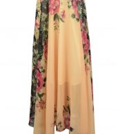photo Fashion V-Neck Sleeveless Floral Printing Evening Dress by OASAP, color Multi - Image 5