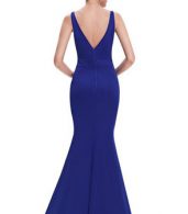 photo Fitted Sweetheart Evening Dress with Illusion Neckline by OASAP, color Royal Blue - Image 2