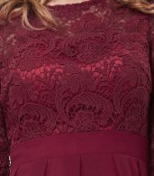 photo Floral Lace Crochet Paneled A-line Dress by OASAP - Image 9