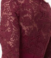 photo Floral Lace Crochet Paneled A-line Dress by OASAP - Image 10
