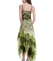 photo Floral Lace Paneled Sequin Asymmetric Slim Fit Dress by OASAP - Image 4