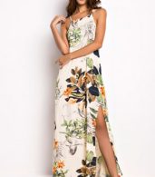 photo Floral Print Sleeveless Maxi Dress by OASAP, color Multi - Image 4