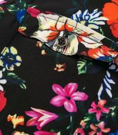 photo Floral Print V-Neck Tie Waist Button Down Maxi Dress by OASAP, color Multi - Image 5