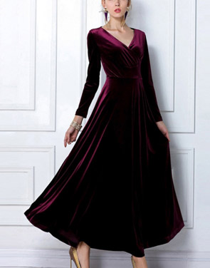 photo Gorgeous Pleuche Dress by OASAP - Image 1