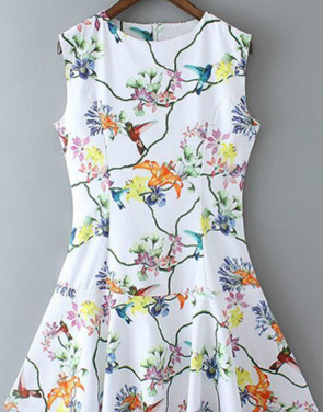 photo Grace Elements Sleeveless Print Mini Dress by OASAP, color Multi - Image 2