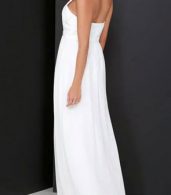 photo Halter Cut-out FronT-Backless Maxi Chiffon Dress by OASAP - Image 8