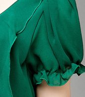 photo Irregular Hemline Bound Waist Short Sleeve Dress by OASAP - Image 8