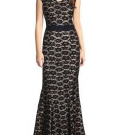 photo Lace Fishtail Embroidery Sleeveless Maxi Dress by OASAP, color Black - Image 9