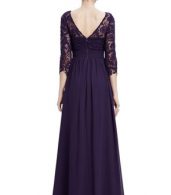 photo Lace Paneled Long Sleeve Floor Length Evening Dress by OASAP - Image 20