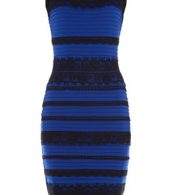 photo Lace Splicing Stripe Sleeveless O-Neck Bodycon Dress by OASAP, color Black Blue - Image 3