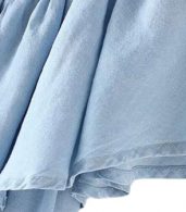 photo Light Blue Off-Shoulder Denim Dress by OASAP, color Light Blue - Image 8