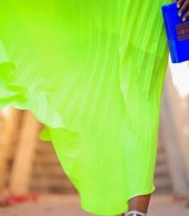 photo Lime Yellow Halter Neckline Maxi Dress by OASAP, color Lime - Image 4