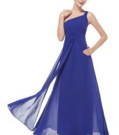 photo One Shoulder Rhinestones Floor Length Evening Party Dress by OASAP - Image 12