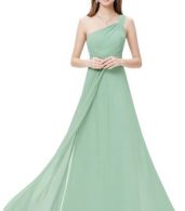 photo One Shoulder Rhinestones Floor Length Evening Party Dress by OASAP - Image 1