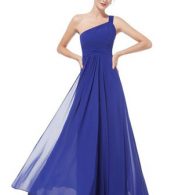 photo One Shoulder Rhinestones Floor Length Evening Party Dress by OASAP - Image 10