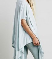 photo Oversized Batwing Sleeve Asymmetric Stretched Dress by OASAP - Image 6