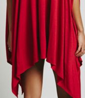 photo Oversized Batwing Sleeve Asymmetric Stretched Dress by OASAP - Image 10