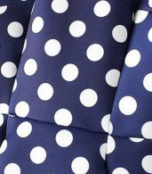 photo Polka Dot Print Sleeveless Waisted Dress by OASAP, color Blue - Image 4