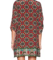 photo Printed Neck-Tie Loose Dress by OASAP - Image 2
