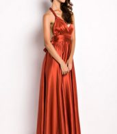 photo Ravishing Halter Neck Backless Ankle-Length Dress by OASAP, color Red - Image 3