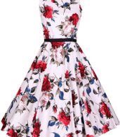 photo Retro Floral Print Sleeveless Design A-line Dress by OASAP - Image 3