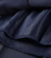 photo Round Neck Short Sleeve Ruffle Front Chiffon Shift Dress by OASAP - Image 6