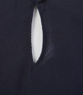 photo Round Neck Short Sleeve Ruffle Front Chiffon Shift Dress by OASAP - Image 7